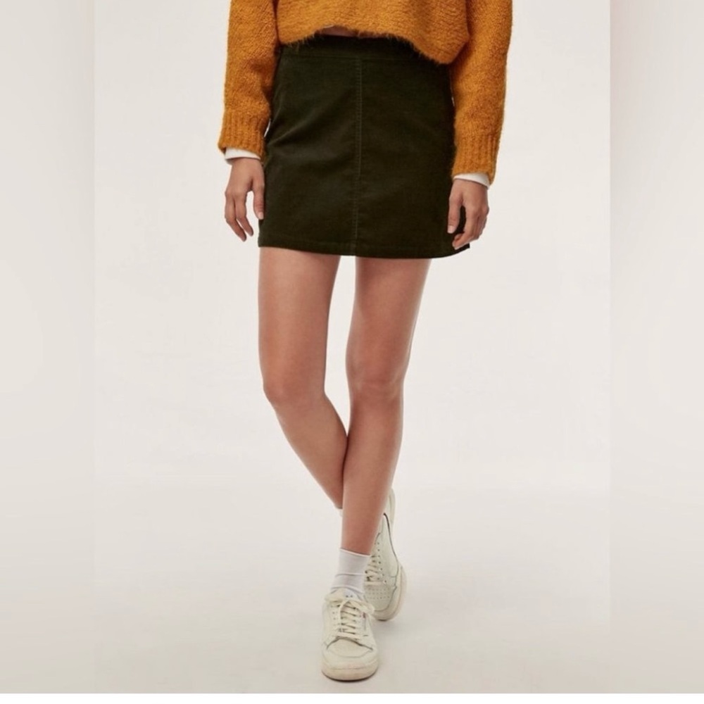 Aritzia Wilfred Free Aaliyah Mini Skirt Corduroy
